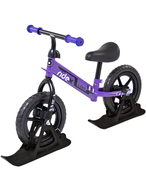 БЕЗ УПАКОВКИ Снегокат-беговел Loo, фиолетовый БЕЗ УПАКОВКИ Снегокат-беговел Loo, фиолетовый