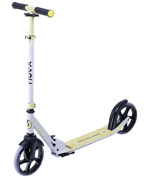 БЕЗ УПАКОВКИ Самокат 2-колесный Marvellous 200 мм, белый/желтый БЕЗ УПАКОВКИ Самокат 2-колесный Marvellous 200 мм, белый/желтый