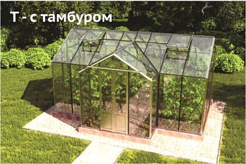 Теплица ботаник с Т-тамбуром Теплица ботаник с Т-тамбуром