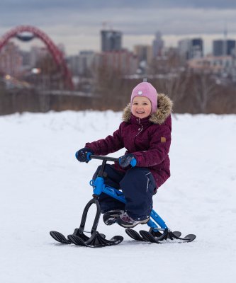БЕЗ УПАКОВКИ Снегокат Boo, синий