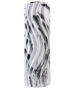 Ролик массажный FA-525 EVA/PP, 45x14 cм, низкая жесткость, белый/черный