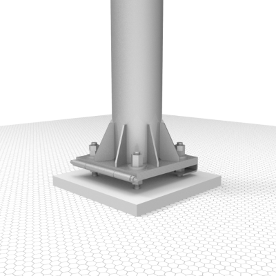 Мачта стальная свободностоящая 5м облегченная