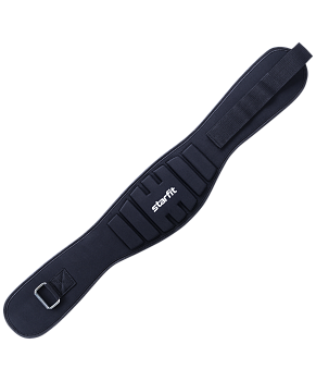 БЕЗ УПАКОВКИ Пояс для фитнеса SU-311 анатомический, текстиль, черный